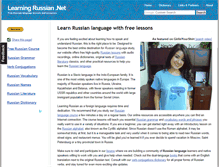 Tablet Screenshot of learningrussian.net